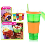 Snackeez 2-in-1 Snack and Drink Portable Cup