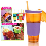 Snackeez 2-in-1 Snack and Drink Portable Cup